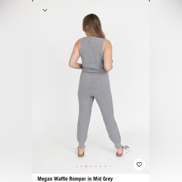 NWT Smash and Tess Megan Waffle Romper Size XL - Picture 2 of 5